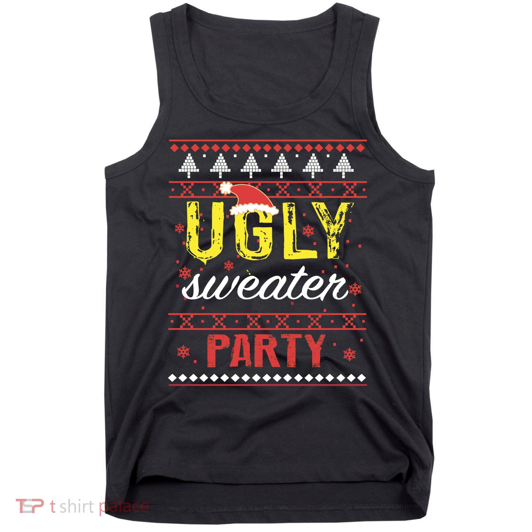Ugly Sweater Party Funny Christmas Sweater Tank Top