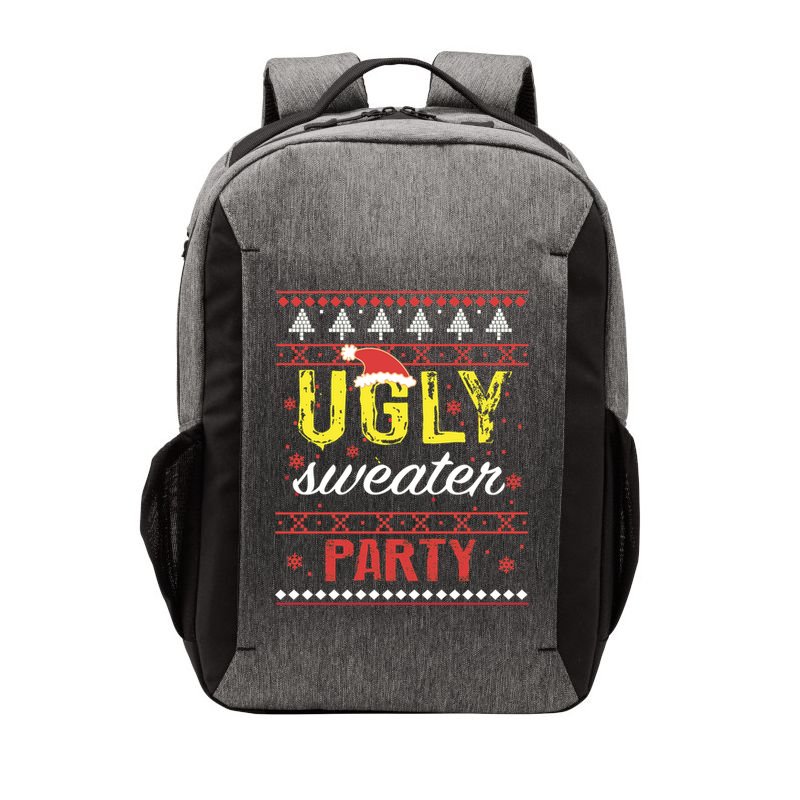 Ugly Sweater Party Funny Christmas Sweater Vector Backpack