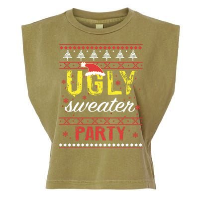 Ugly Sweater Party Funny Christmas Sweater Garment-Dyed Women's Muscle Tee