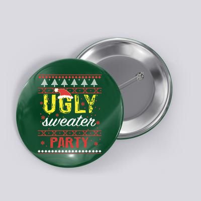 Ugly Sweater Party Funny Christmas Sweater Button