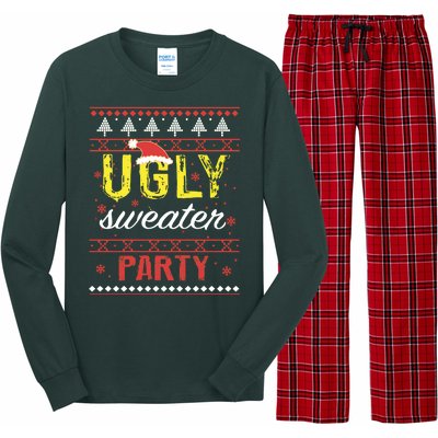 Ugly Sweater Party Funny Christmas Sweater Long Sleeve Pajama Set