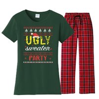 Ugly Sweater Party Funny Christmas Sweater Women's Flannel Pajama Set