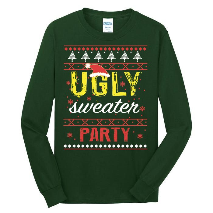 Ugly Sweater Party Funny Christmas Sweater Tall Long Sleeve T-Shirt