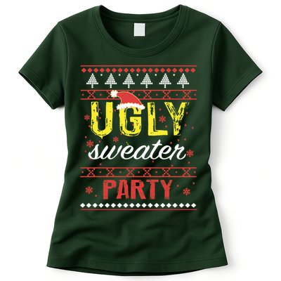 Ugly Sweater Party Funny Christmas Sweater Womens T-Shirt