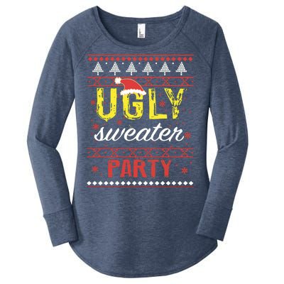 Ugly Sweater Party Funny Christmas Sweater Women's Perfect Tri Tunic Long Sleeve Shirt