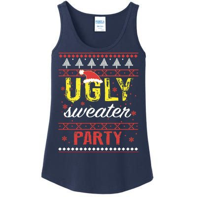 Ugly Sweater Party Funny Christmas Sweater Ladies Essential Tank