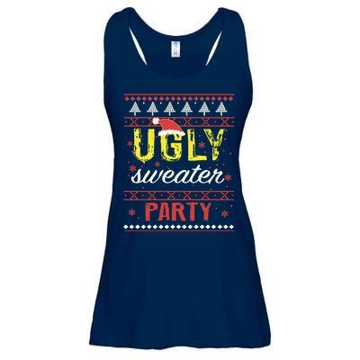 Ugly Sweater Party Funny Christmas Sweater Ladies Essential Flowy Tank