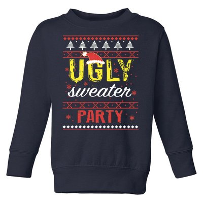 Ugly Sweater Party Funny Christmas Sweater Toddler Sweatshirt