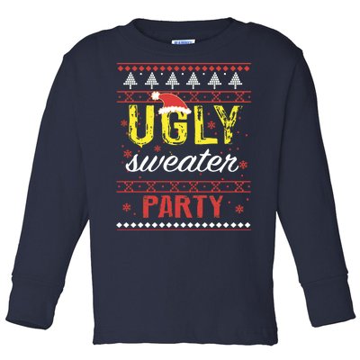 Ugly Sweater Party Funny Christmas Sweater Toddler Long Sleeve Shirt