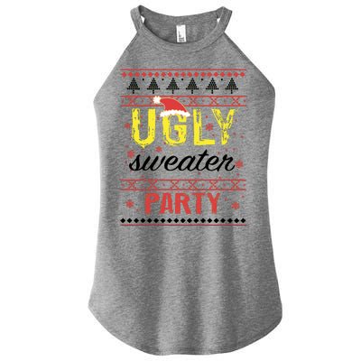 Ugly Sweater Party Funny Christmas Sweater Women’s Perfect Tri Rocker Tank