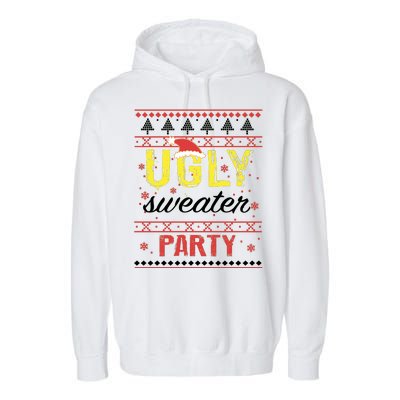 Ugly Sweater Party Funny Christmas Sweater Garment-Dyed Fleece Hoodie