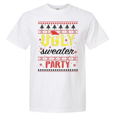 Ugly Sweater Party Funny Christmas Sweater Garment-Dyed Heavyweight T-Shirt