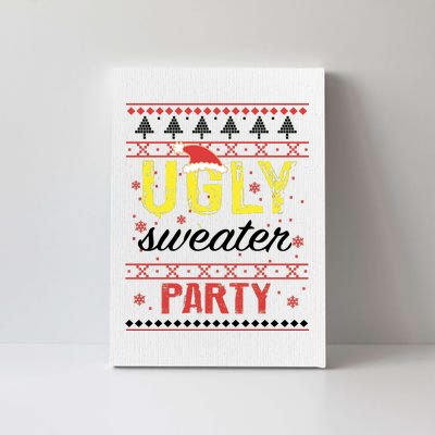 Ugly Sweater Party Funny Christmas Sweater Canvas