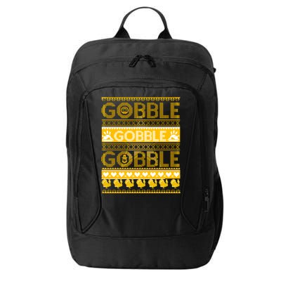 Ugly Thanksgiving Gobble Gobble Gobble Turkey City Backpack