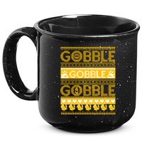 Ugly Thanksgiving Gobble Gobble Gobble Turkey 15oz Campfire Ceramic Mug