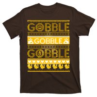 Ugly Thanksgiving Gobble Gobble Gobble Turkey T-Shirt