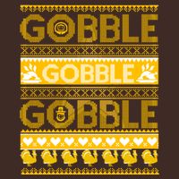 Ugly Thanksgiving Gobble Gobble Gobble Turkey Poster