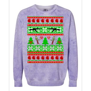 Ugly Zombie Apocalypse Christmas Sweater Colorblast Crewneck Sweatshirt