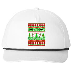 Ugly Zombie Apocalypse Christmas Sweater Snapback Five-Panel Rope Hat