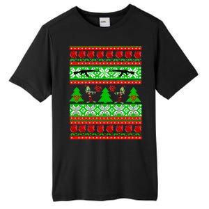 Ugly Zombie Apocalypse Christmas Sweater Tall Fusion ChromaSoft Performance T-Shirt