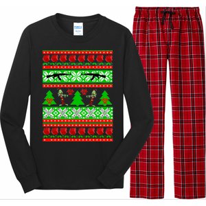 Ugly Zombie Apocalypse Christmas Sweater Long Sleeve Pajama Set