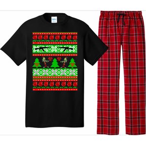 Ugly Zombie Apocalypse Christmas Sweater Pajama Set