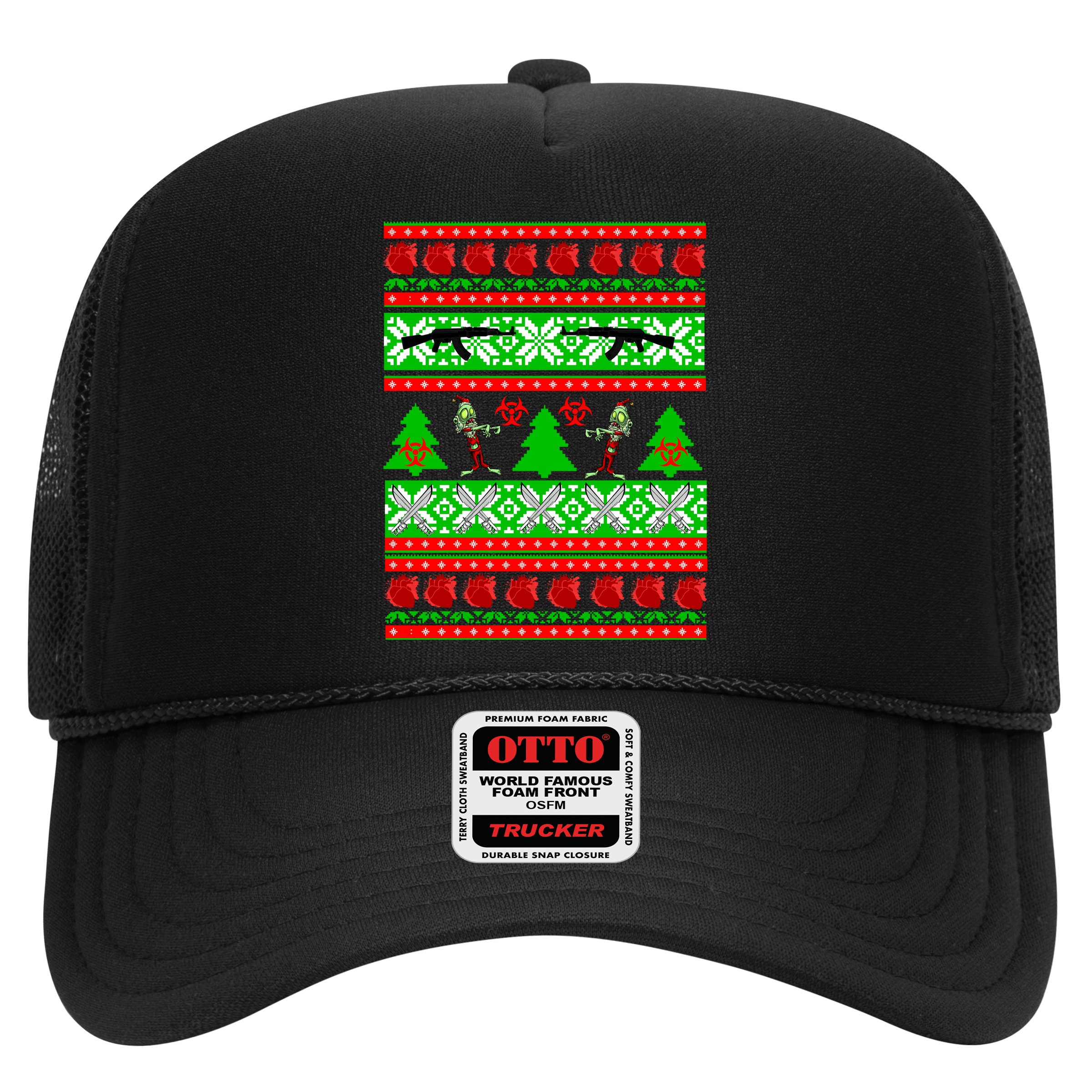 Ugly Zombie Apocalypse Christmas Sweater Hat