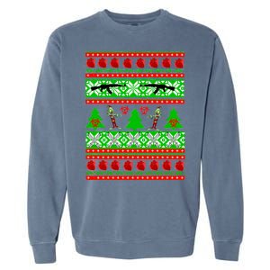 Ugly Zombie Apocalypse Christmas Sweater Garment-Dyed Sweatshirt