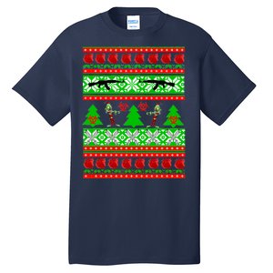 Ugly Zombie Apocalypse Christmas Sweater Tall T-Shirt