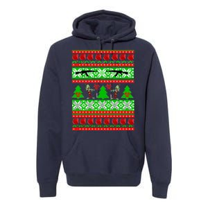 Ugly Zombie Apocalypse Christmas Sweater Premium Hoodie