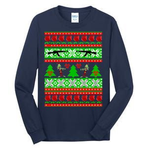 Ugly Zombie Apocalypse Christmas Sweater Tall Long Sleeve T-Shirt