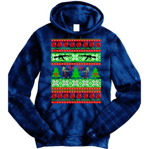 Ugly Zombie Apocalypse Christmas Sweater Tie Dye Hoodie