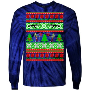 Ugly Zombie Apocalypse Christmas Sweater Tie-Dye Long Sleeve Shirt