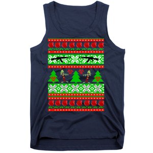 Ugly Zombie Apocalypse Christmas Sweater Tank Top