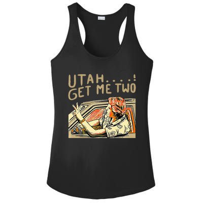 Utah Get Me Two 1980s Movie Quote Ladies PosiCharge Competitor Racerback Tank