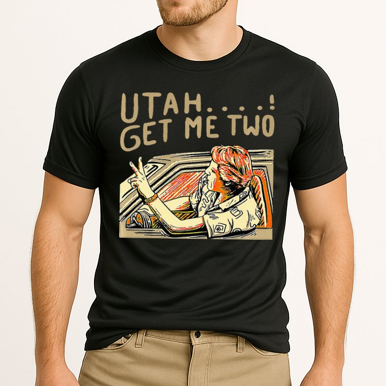 Utah Get Me Two 1980s Movie Quote Cooling Performance Crew T-Shirt