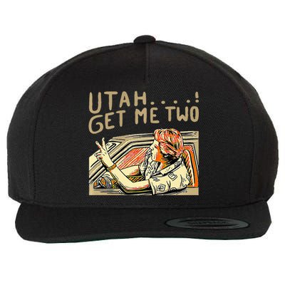 Utah Get Me Two 1980s Movie Quote Wool Snapback Cap