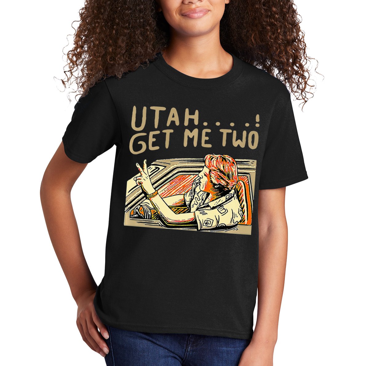 Utah Get Me Two 1980s Movie Quote Kids T-Shirt