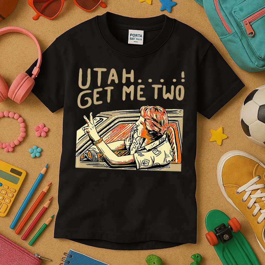 Utah Get Me Two 1980s Movie Quote Kids T-Shirt