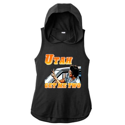 Utah Get Me Two Ladies PosiCharge Tri-Blend Wicking Draft Hoodie Tank