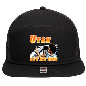 Utah Get Me Two 7 Panel Mesh Trucker Snapback Hat