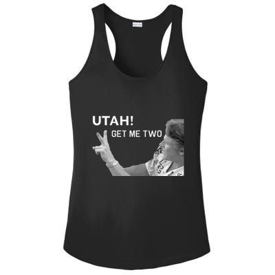 Utah Get Me Two Funny 1980s Ladies PosiCharge Competitor Racerback Tank