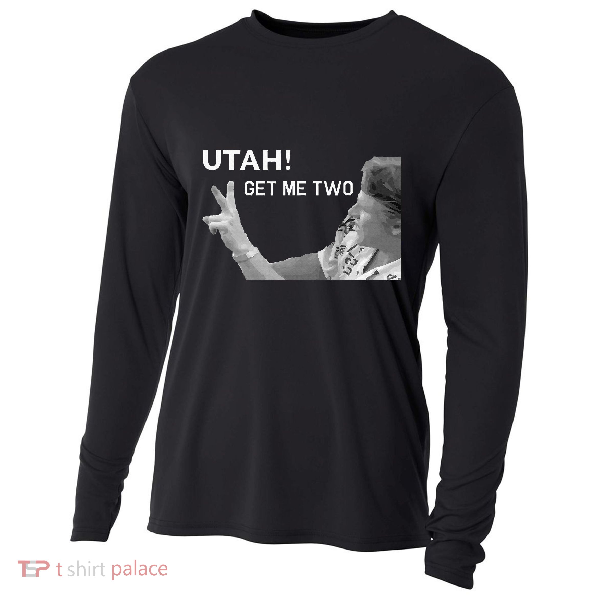Utah Get Me Two Funny 1980s Cooling Performance Long Sleeve Crew