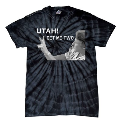 Utah Get Me Two Funny 1980s Tie-Dye T-Shirt