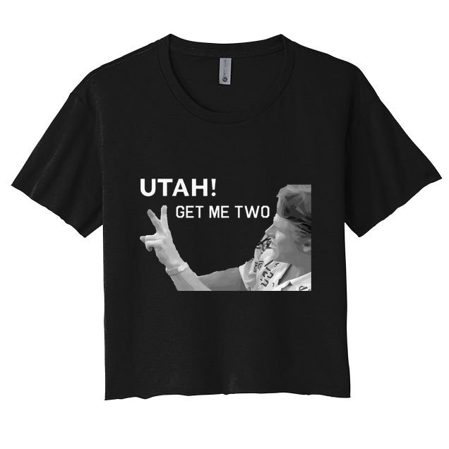 Utah Get Me Two Funny 1980s Crop Top