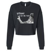 Utah Get Me Two Funny 1980s Cropped Pullover Crew