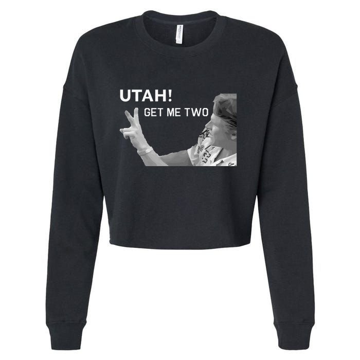 Utah Get Me Two Funny 1980s Cropped Pullover Crew