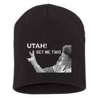Utah Get Me Two Funny 1980s Short Acrylic Beanie