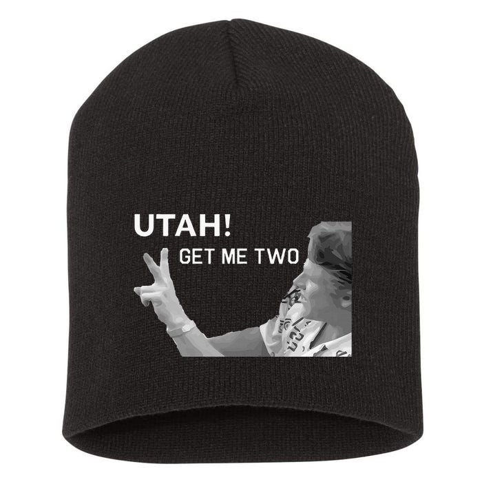 Utah Get Me Two Funny 1980s Short Acrylic Beanie