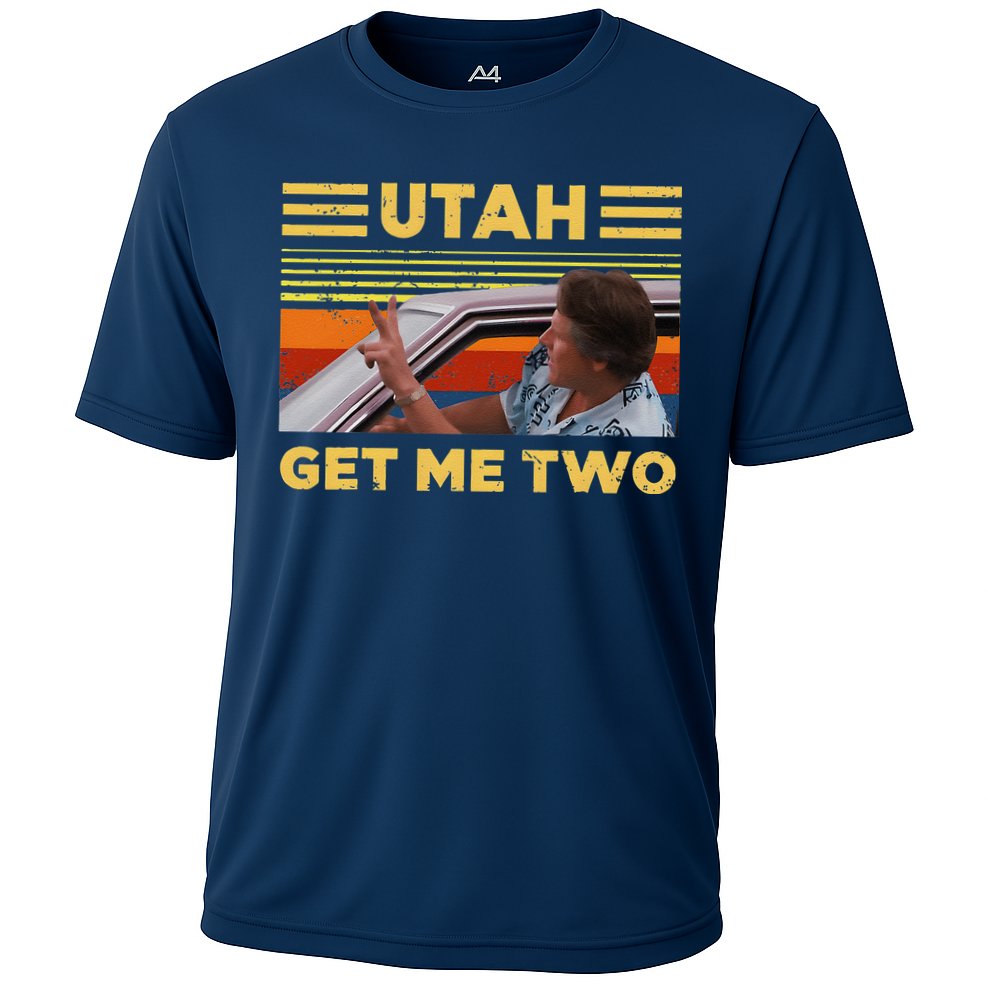 Utah Get Me Retro Two Vintage Funny Cooling Performance Crew T-Shirt
